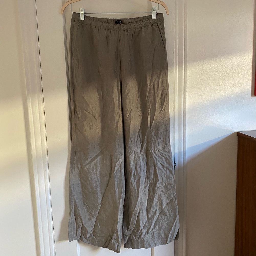 J. Crew | Stratus pant in textured satin